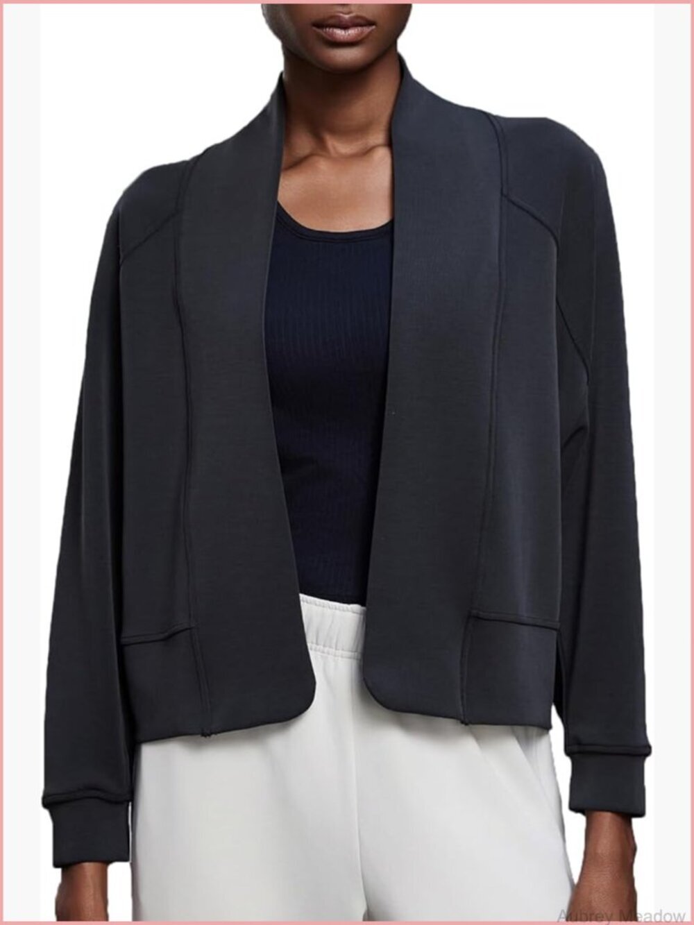 Open Front Cardigan Ultra Soft Modal Oversized Athletic Sweater